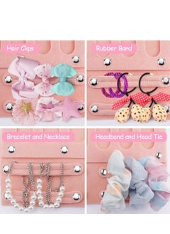 GUDOO Headband Holder Hair Bows Organizer Bow Holder for Girls Hair Bows Sunglasses Organizer Hanging Dust-Proof Storage Rack Head Band Holder Wall Hanging Decor for Baby Girls Room  - Image 5