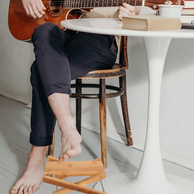 2pcs Beauty Nail Foot Stool Adjustable Folding Guitar Foot Pedal - Image 2