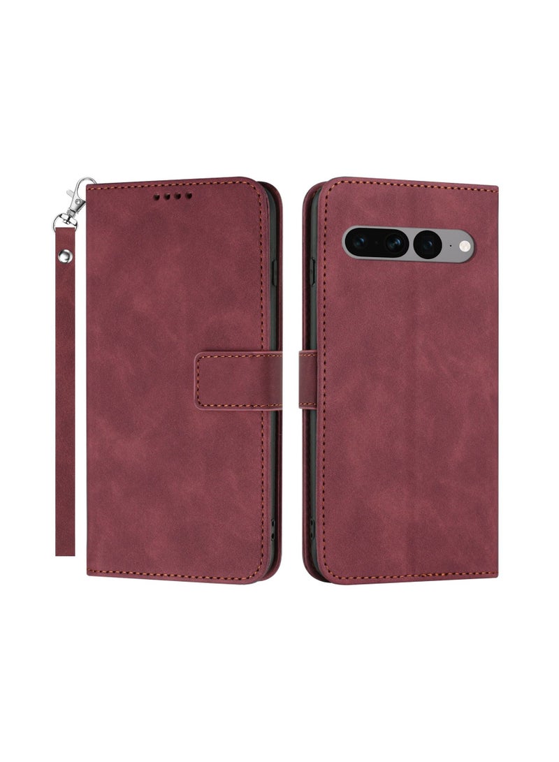 Suteni Flip Cover Card Slots Leather Phone Case for Google Pixel - Image 1