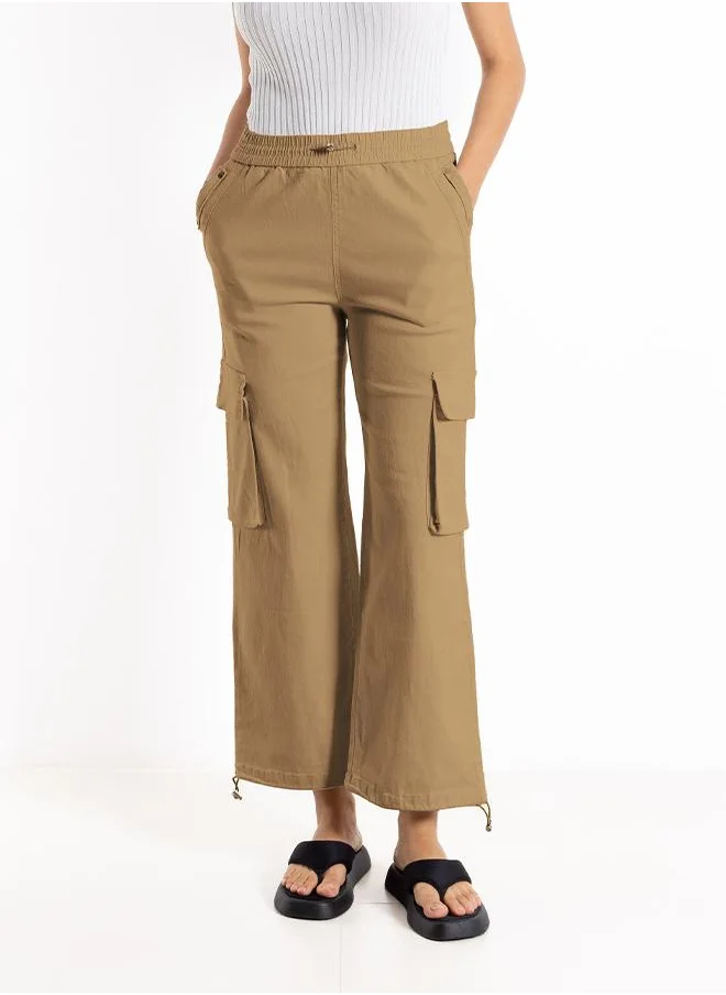 SHAPES JOGGER WAIST CARGO TROUSERS