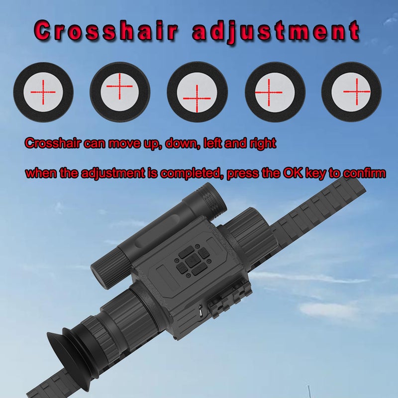 2025 New NK008 Series NK008-50-940 Integrated Infrared Night Vision Device with 50mm Lens 940nm Laser Infrared 1.4-inch 470x470 AMOLED Display AI Digital Zoom Aluminum Alloy Construction 0.3kg Net Weight 0.65kg Total Packaging Weight - Image 5