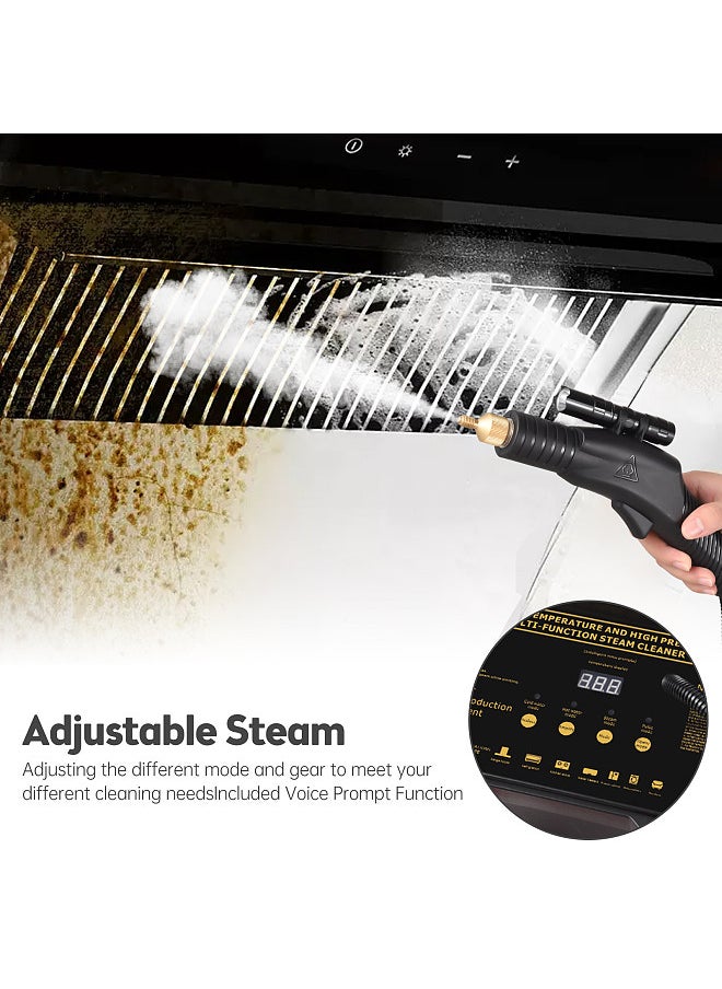 Generic - High Pressure Steam Cleaner 3000W 8 Bar High Temperature Heat Steam Cleaner with Voice Prompt / Ozone Function Touch LCD Display 4 Modes 6 Gears Tankless Handheld Steam - Image 1
