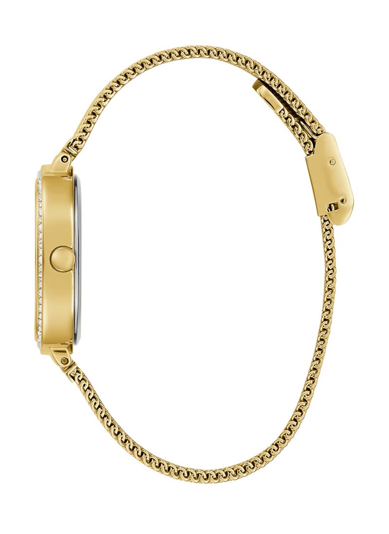 GUESS - Ladies Analog Gold Stainless Steel Mesh Band Watch GW0354L5 - 32mm - Image 1