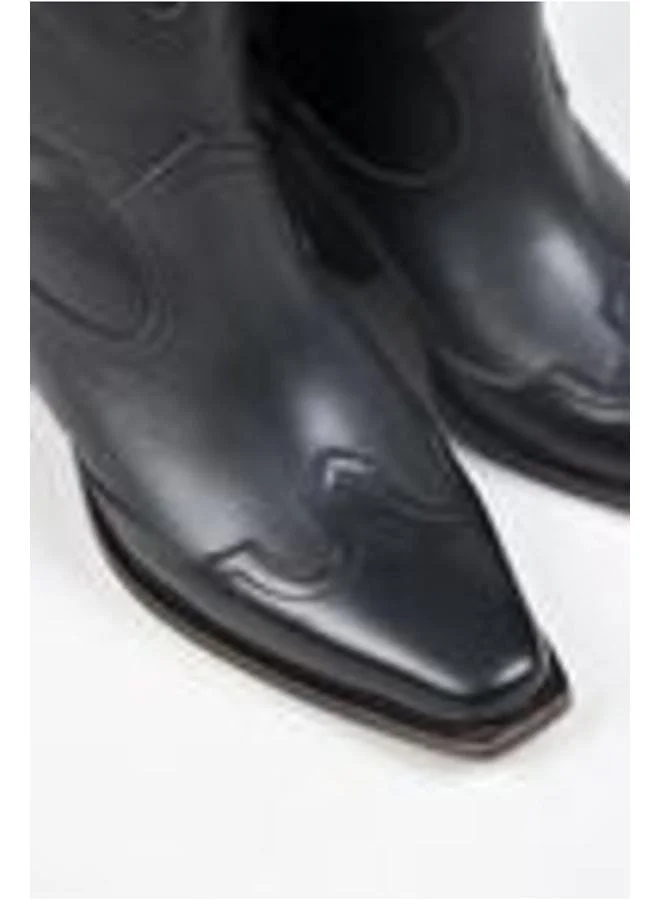 Manijero  Ellinor Women's Genuine Leather Western Black Boot. for Women | Best Price UAE