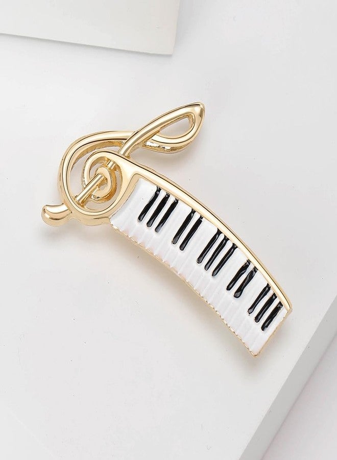 OIDIMS Piano Lover Musical Instrument Brooches Pianist Delicate Music Note Lapel Pin Recital Gift For Piano Players Teacher Students Graduation Pins Decoration Dress Accessories Boutonniere Corsage (Gold-Tone) - Image 3