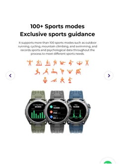 TELUX TELUX VITAL Smart Calling Watch with 1.43” AMOLED Display & AI Voice Assistant - LC311 Blue  - Image 5