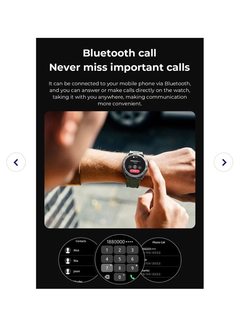 TELUX - TELUX VITAL Smart Calling Watch with 1.43” AMOLED Display & AI Voice Assistant - LC311 Blue - Image 1