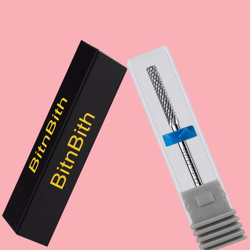 BITNBITH Nail Drill Bit Cuticle Professional Safety Nail Bit Tungsten Carbide Drill Bit 3/32",for Nail Prepare Nail Bed File Dead Skin Cleaning,Manicure 2-Way Rotate Nail Home Salon Supply,Medium - Image 5