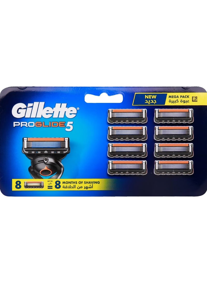 Gillette Proglide 5 Blade Refill 8 Cartridge - Image 1