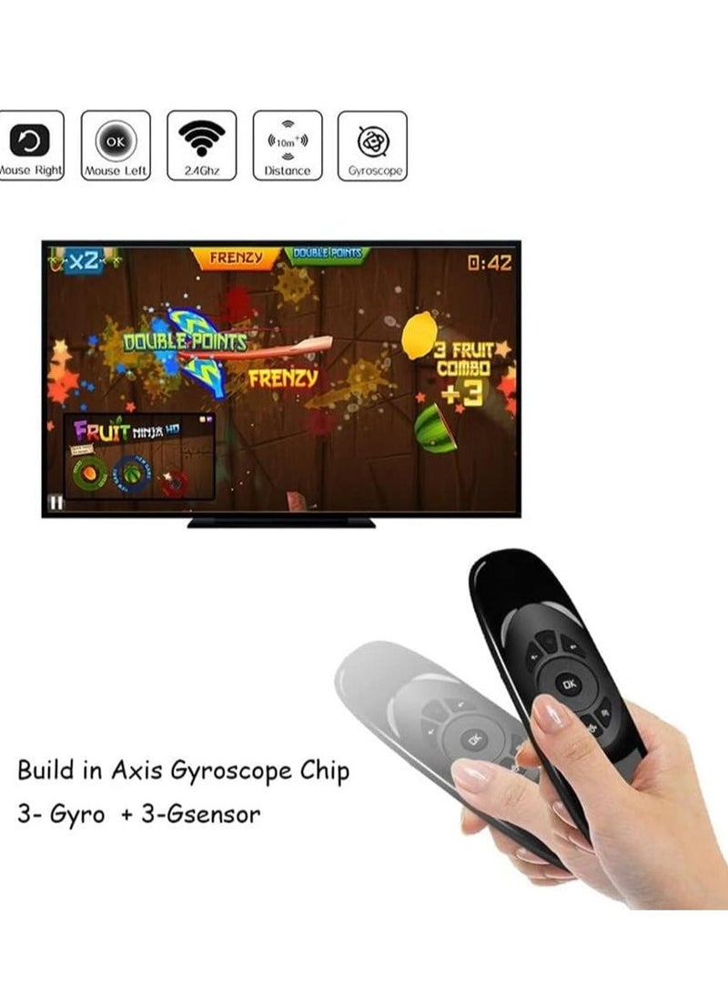 ELTRAZONE Arabic Keyboard Air Mouse C120 Smart TV Remote Control Computer Wireless Keyboard with Gyroscope Somatosensory Remote Control for TV Box Android Laptop Pc - Image 2