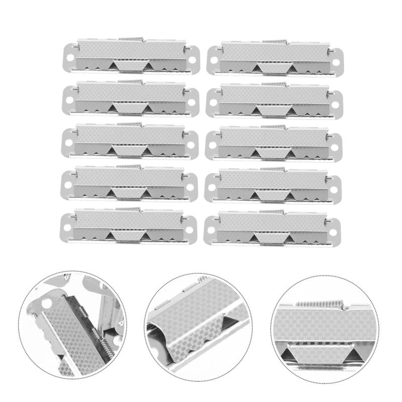 High Elasticity Metal Binder Clips For Restaurant Menus Files Office Supplies 10 Pieces - Image 4