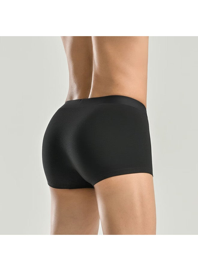 Skechers Men's Seamless Sport Boxer Briefs Breathable Antibacterial Casual Athletic Shorts