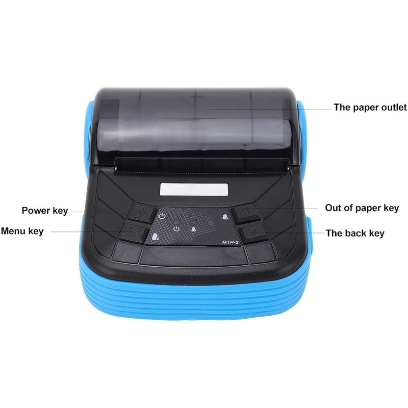 Portable Thermal Printer Bluetooth Wireless USB Connection Fast Charging High Speed Multi Purpose for Various Systems - Image 4