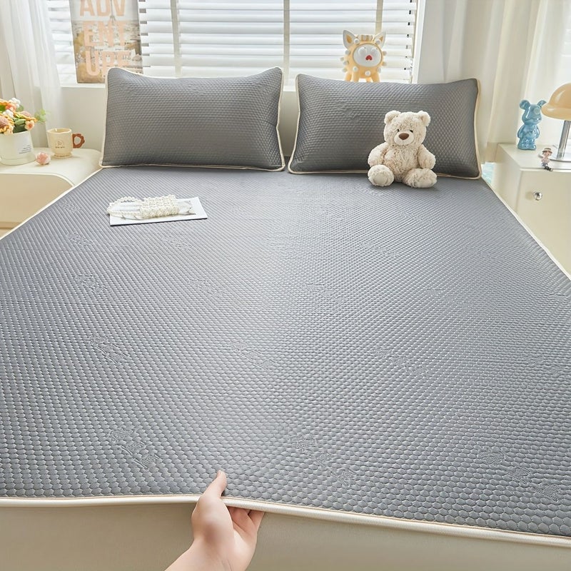 1 Ice Bean Sky Blue Cooling Pad 70 87 By 78 74 Inch Foldable Lightweight Summer Quick Cooling Heat Dissipation Hospital Bedroom Dormitory Bed Companion for Hot Sleepers - Image 1
