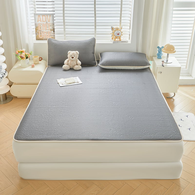 1 Ice Bean Sky Blue Cooling Pad 70 87 By 78 74 Inch Foldable Lightweight Summer Quick Cooling Heat Dissipation Hospital Bedroom Dormitory Bed Companion for Hot Sleepers - Image 2