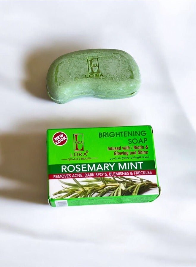 LORA Skin Lightening Soap with Mint and Rosemary - Image 2