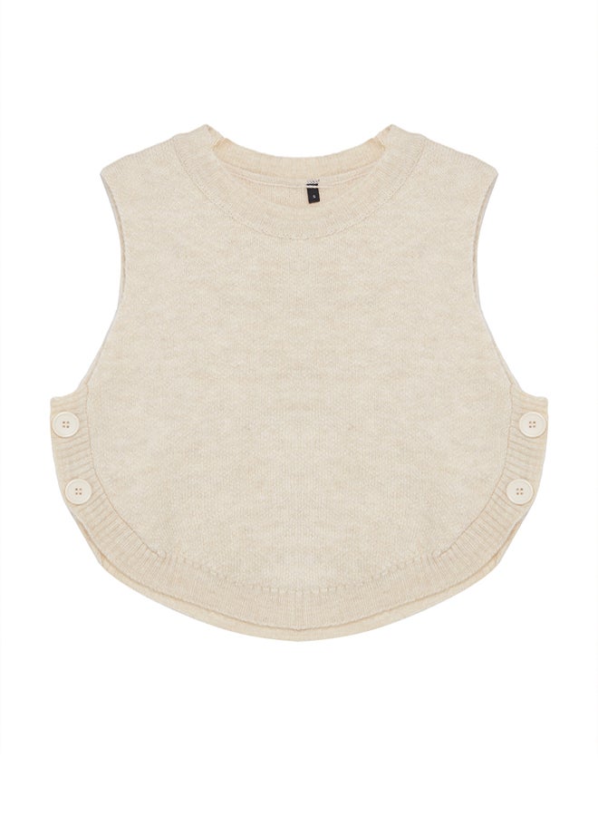 trendyol Stone Buttoned Knitwear Sweater TWOAW25SV00013 - Image 5