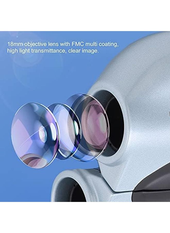 Blue Kids Binoculars 6x18 High Resolution Optics Lightweight for Bird Watching Stargazing - Image 3