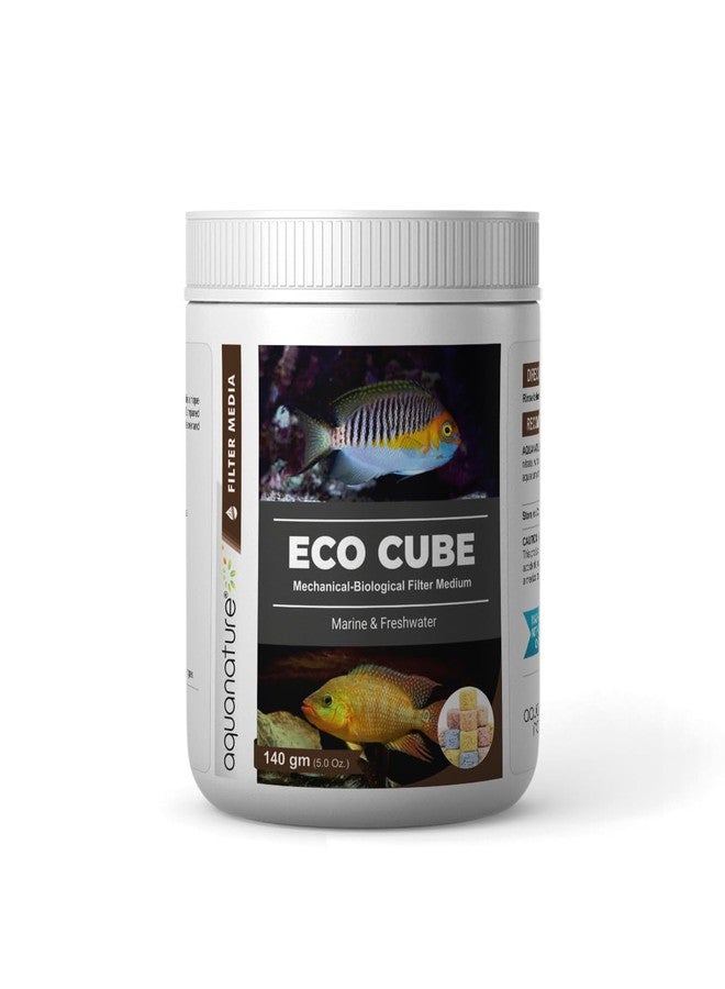الطبيعة المائية وسط ترشيح ميكانيكي-بيولوجي AquaNature® Eco Cube لأحواض أسماك المياه العذبة والمالحة (140 غرام) - Image 1