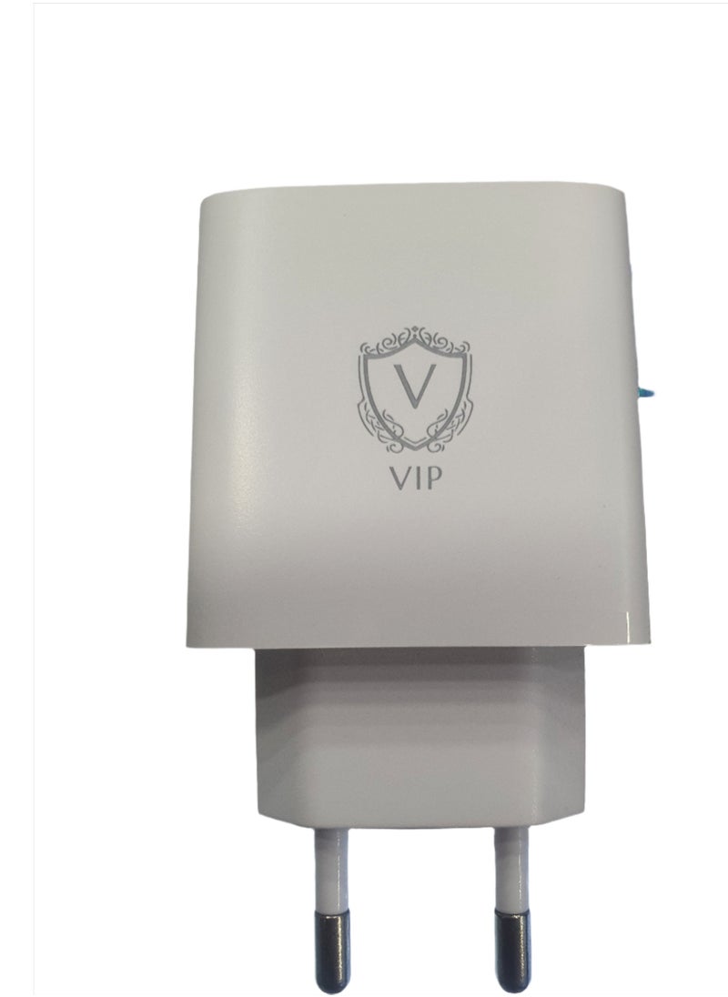 VIP VIP 45W PD - USB-C Super Fast Charging Travel Adapter (EU Plug) White  - Image 1