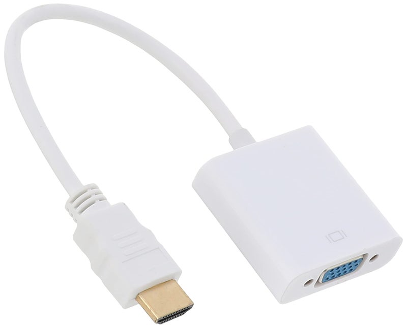 Tp-tech hdmi to vga adapter male to female 1080p with audio for computer, (white) - Image 2