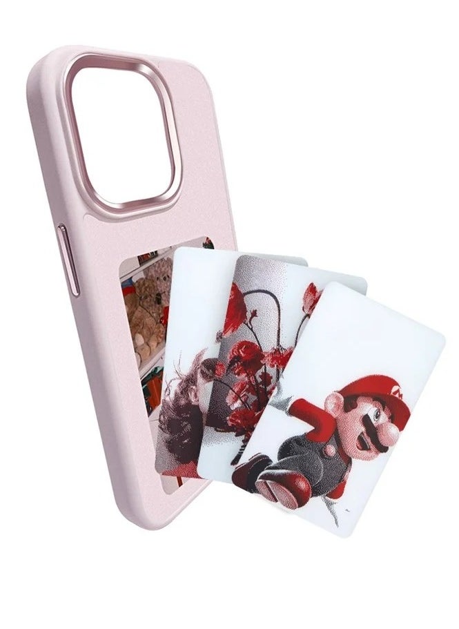 Generic - Smart NFC Ink Phone Case Compatible for iPhone 15 Pro max, Customizable E-Ink Screen DIY Images Long-Lasting Display Fast Transmission (Pink) - Image 1