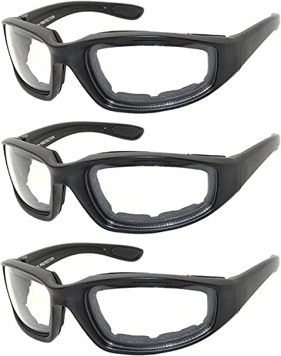OWL - Padded Riding Glasses - Clear Lens (3 Pack) - Image 1