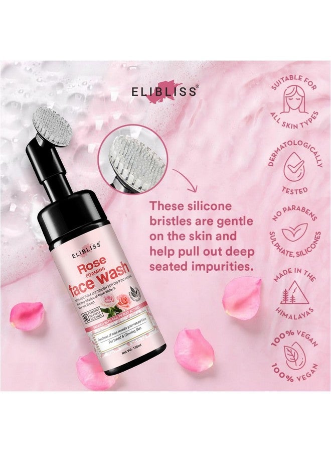 Elibliss Rose Face Wash for Gentle Daily Cleanser with Natural Rose Extracts for Hydrated, Soft Skin - Image 3