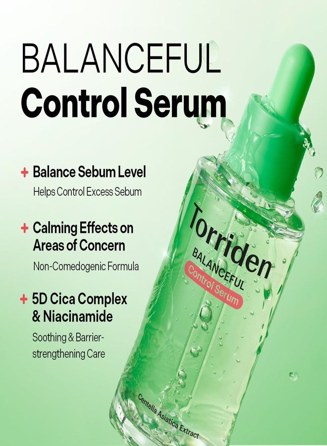 Torriden BALANCEFUL Control Serum 50ml (1.69 fl.oz. | Daily Sebum & Oil Control for Sensitive Skin | 5D Complex Cica, 4% Niacinamide | Korean Facial Serum - Image 2