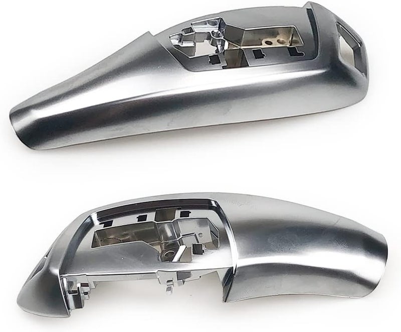 CHUANGHUI Automotive Center Gear Shift Knob Trim Cover for BMW 1 2 3 4 5 6 7 Series X3 X4 (Ordinary Style, Silver) - Image 2
