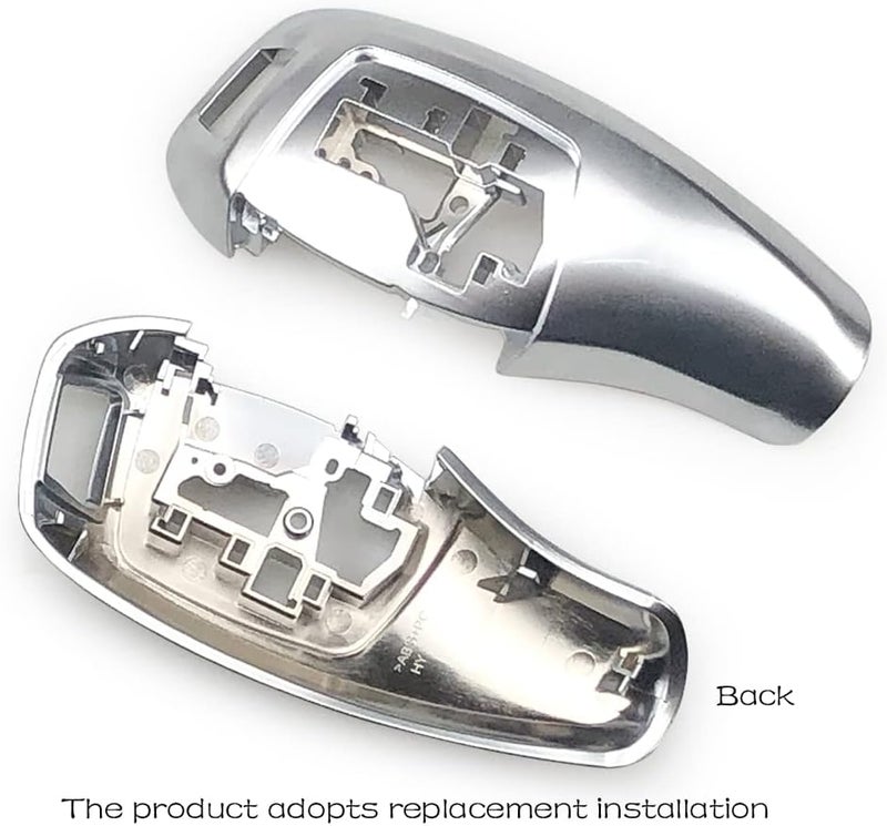 CHUANGHUI Automotive Center Gear Shift Knob Trim Cover for BMW 1 2 3 4 5 6 7 Series X3 X4 (Ordinary Style, Silver) - Image 4