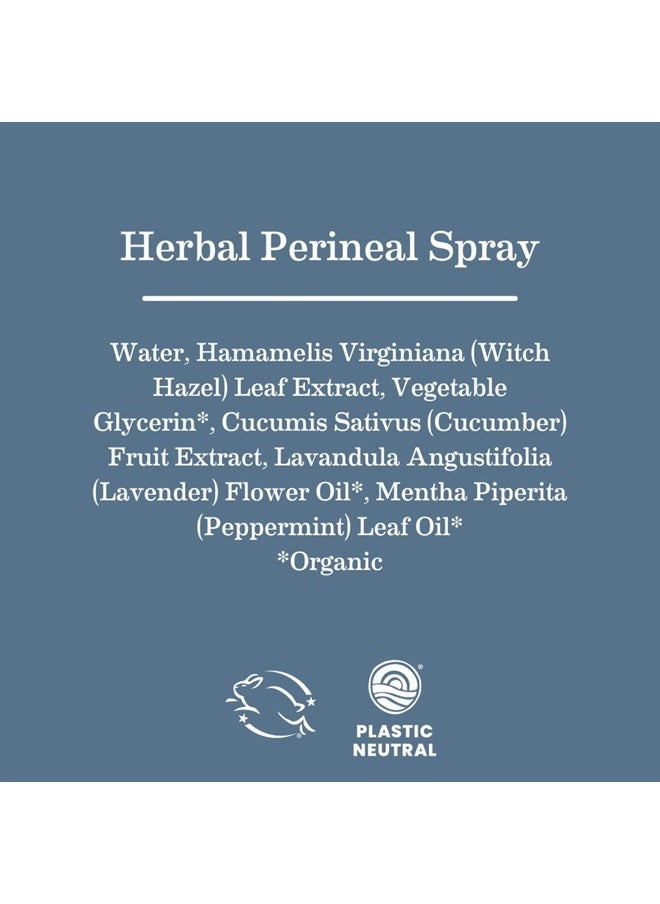 Earth Mama - Herbal Perineal Spray | Safe for Pregnancy and Postpartum Recovery, Witch Hazel Natural Cooling Spray for After Birth Feminine Care Essentials, Benzocaine & Butane Free, 4-FL OZ (2-Pack) - Image 1