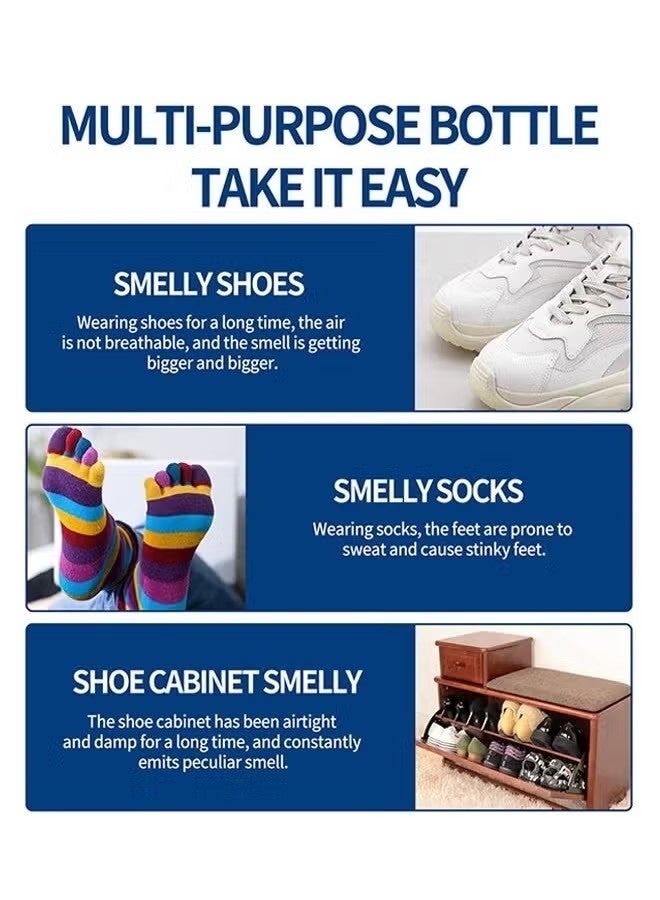 SOUTH MOON 60ml Shoe and Sock Antibacterial Spray Shoe Odor Eliminator Deodorizer Spray and Removes Bad Smells of Boots Heels Tennis Shoe Cleats Sneakers Ballet Shoe Sports Shoes - Image 3