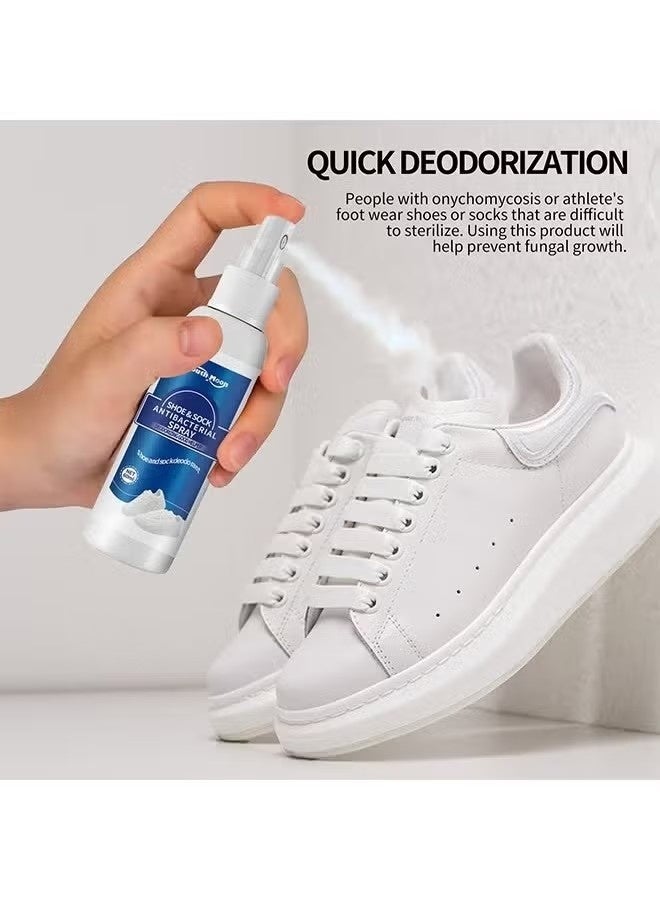 SOUTH MOON 60ml Shoe and Sock Antibacterial Spray Shoe Odor Eliminator Deodorizer Spray and Removes Bad Smells of Boots Heels Tennis Shoe Cleats Sneakers Ballet Shoe Sports Shoes - Image 4