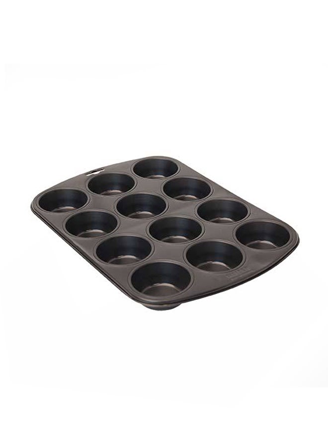 De Buyer 12 Imprint Mussels Muffin Black 38cm