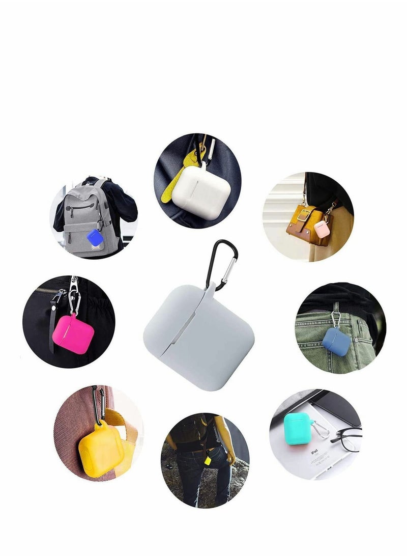 Y&D - Airpod Cases Wireless Charging Case Waterproof Protective Cover Cute Silicone Skin with Keychain Compatible for Apple Airpods 2 & 1 Women Girls - Image 1