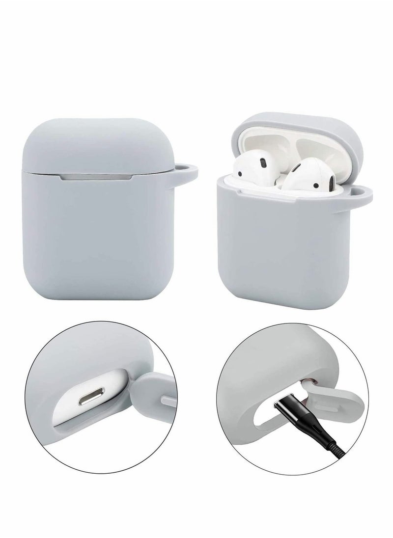 Y&D - Airpod Cases Wireless Charging Case Waterproof Protective Cover Cute Silicone Skin with Keychain Compatible for Apple Airpods 2 & 1 Women Girls - Image 1