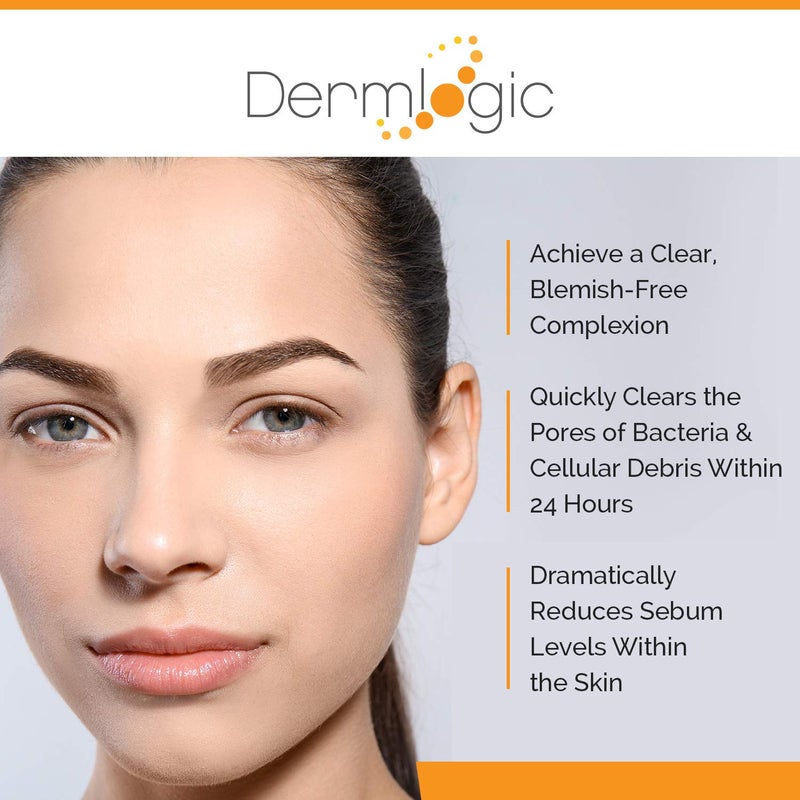 Dermlogic Acne Spot Treatment- Overnight Treatment for Whitehead & Blackhead Pimples. Eliminate Cystic Breakouts & Clogged Pores. Clears Away Severe, Mild, Moderate Blemishes for Teens & Adults. Alcohol-Free. - Image 3