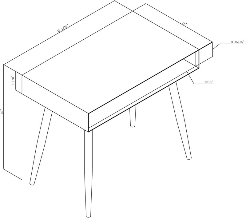 Realspace Realspace Lanzi 35W Student Computer Desk White  - Image 5