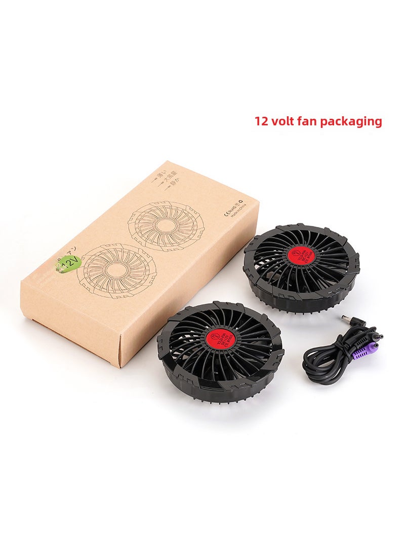 Generic Summer Cooling Fan Jacket for Outdoor Fishing 12V fan 