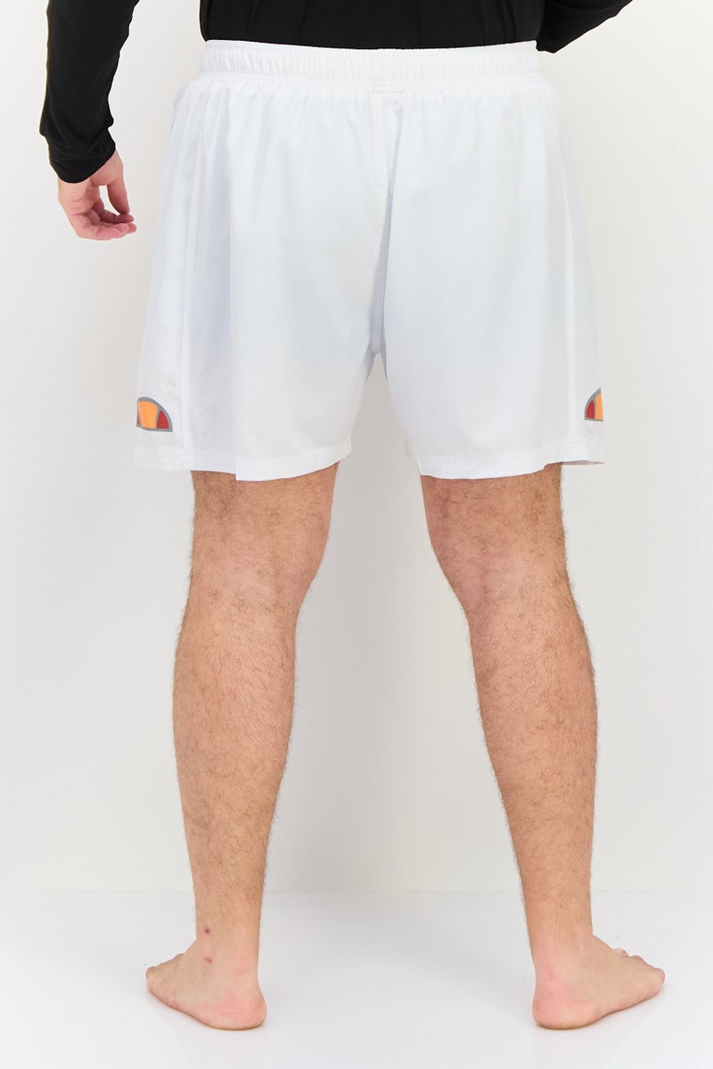 Ellesse Men Brand Logo Board Shorts, White - Image 3