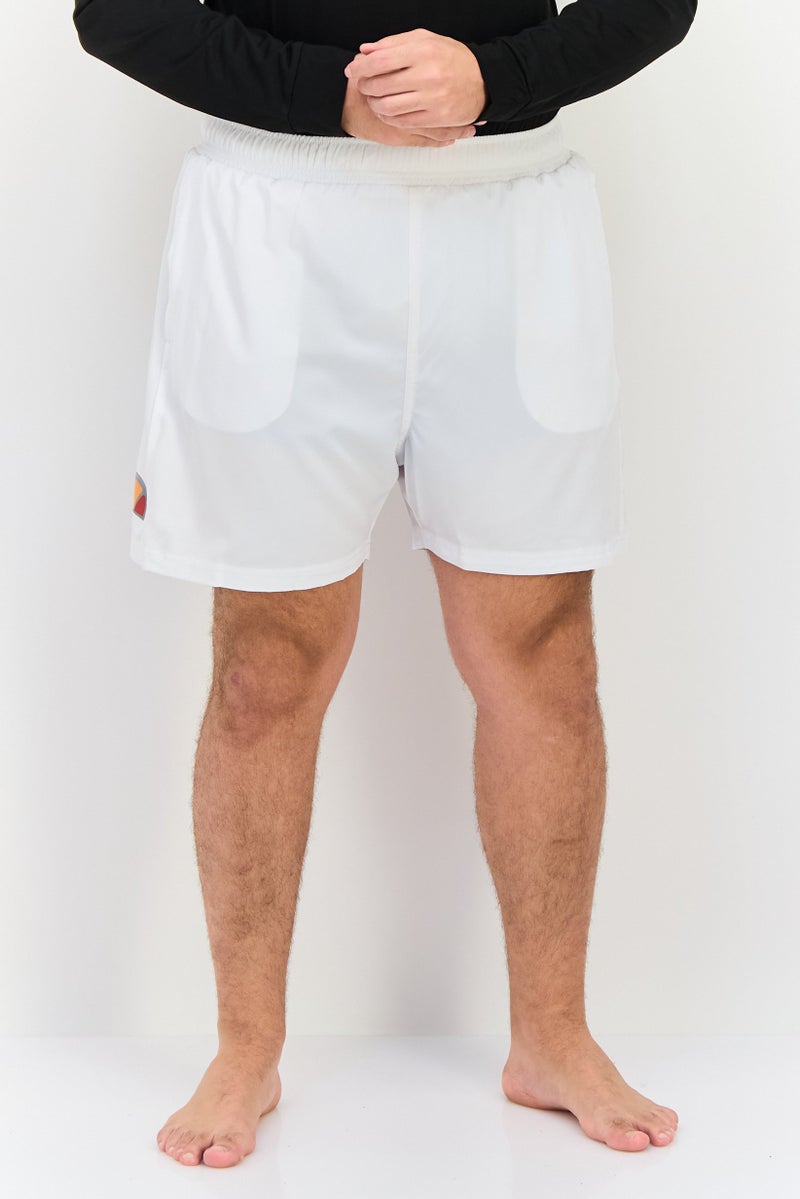 Ellesse Men Brand Logo Board Shorts, White - Image 1