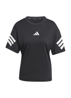 Adidas Adidas W Fi 3S Tee Black Training T-Shirts For Women 2Xs  - Image 2