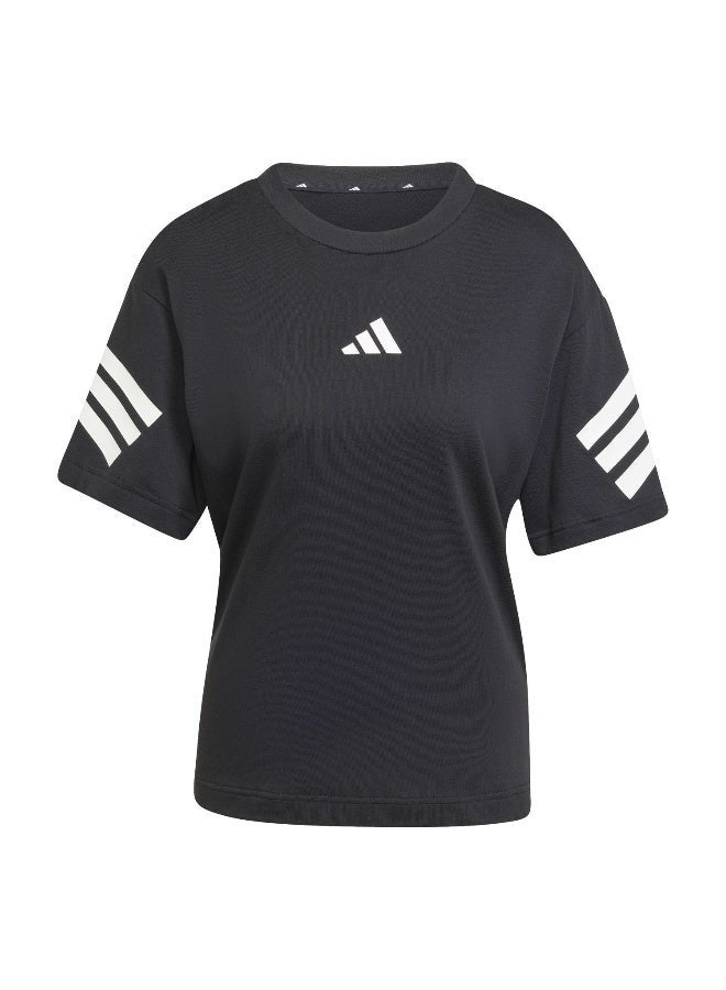 adidas W Fi 3S Tee Black Not Sports Specific T-Shirts - Image 2