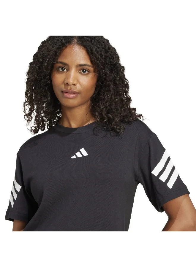 Adidas BLACK adidas W Fi 3S Tee Black Not Sports Specific T-Shirts for Women | Best Price UAE