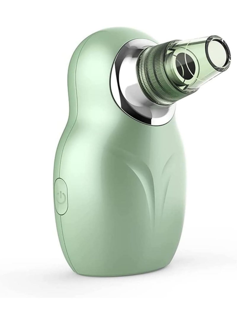SOLARAE Blemish & Blackhead Removal Tools, Black Head Remover for Face, Portable Pore Cleaner, Blackhead Remover, Blackhead Extractor, Hot Compress USB Charging, Acne Remover Cleaner, Green - Image 1
