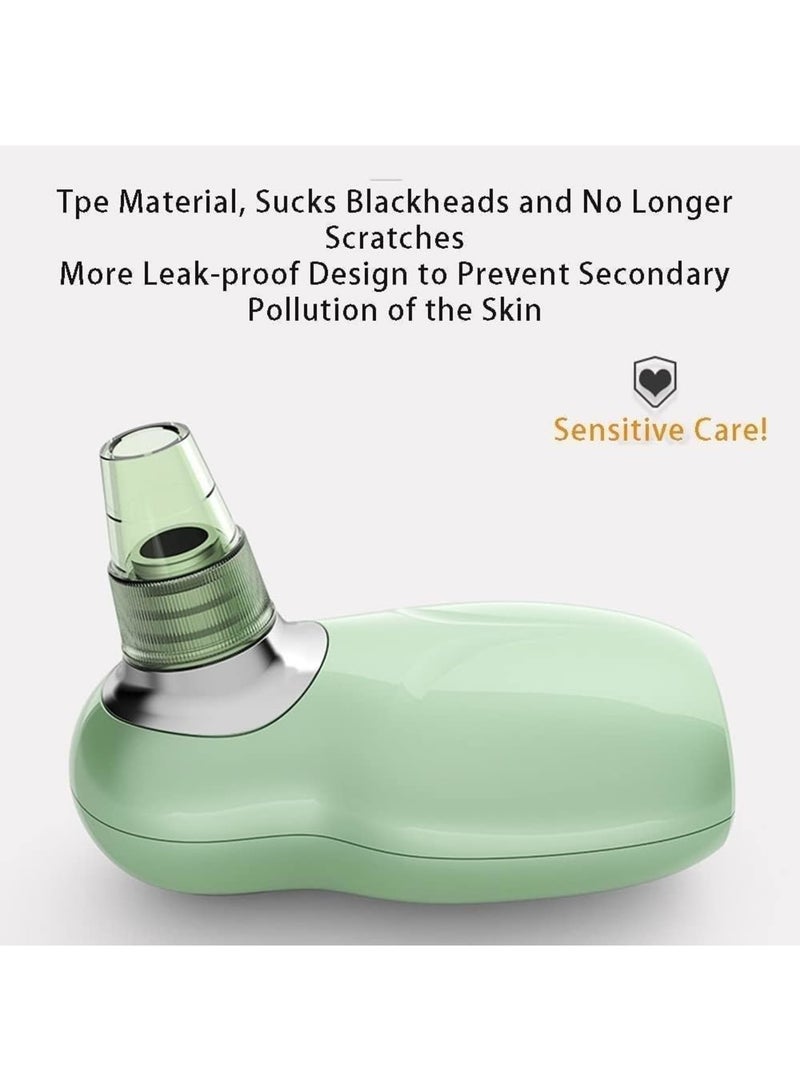 SOLARAE Blemish & Blackhead Removal Tools, Black Head Remover for Face, Portable Pore Cleaner, Blackhead Remover, Blackhead Extractor, Hot Compress USB Charging, Acne Remover Cleaner, Green - Image 5