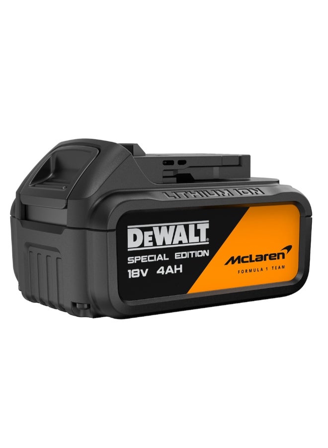DEWALT 2-Piece 18V McLaren F1 Team Special Edition Hammer Drill and Impact Driver Twin Kit Black 16.4 x 33.5 x 44 cm DCK2222MM2T-GB - Image 4