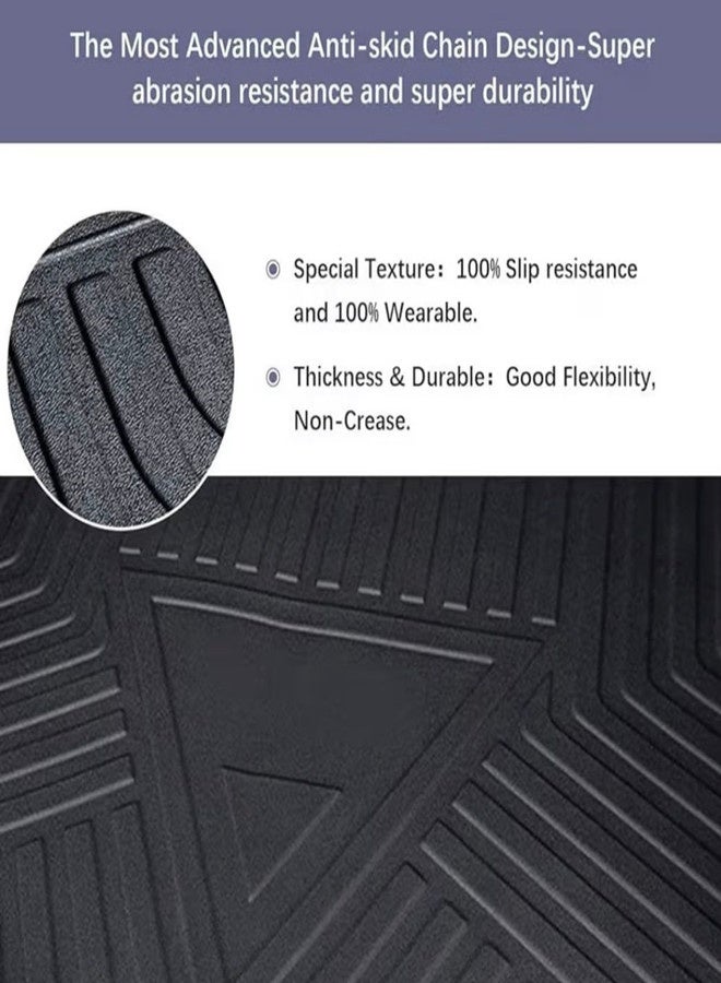 Cargo Trunk Mat for Suzuki Jimny 3 Door, TPE Boot Liner Trunk Mat for Jimny 2019+, Black Protective Liner with Geometric Pattern Design - Image 3
