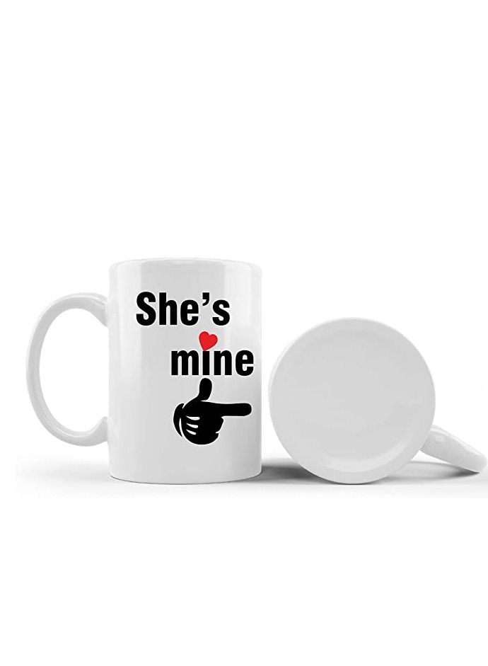PRINTSHOP4ME Happy Anniversary Couple Mug Gifts Best Anniversary MUG | Wedding Anniversary Mug Anniversary Couple Mug| COFFEE MUG-Set Of 2 Pcs  - Image 2